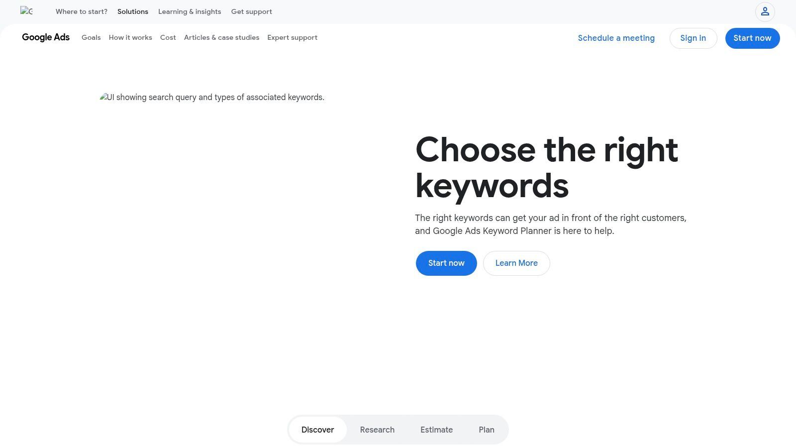 Screenshot from https://ads.google.com/home/tools/keyword-planner/